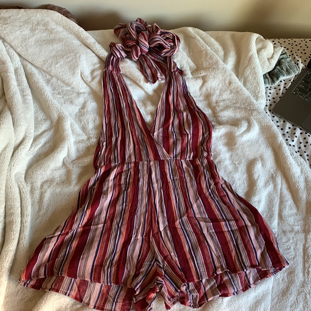 Striped romper